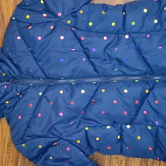 SWISS TECH Girl's Blue Winter Puffer Jacket with Hood - Size Large 10/12 - Picture 3 of 13